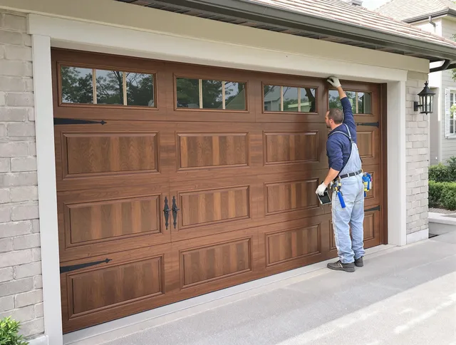 Custom garage door showcase by Willoughby Garage Door Repair in Willoughby