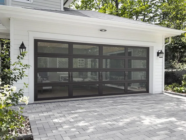 Willoughby Garage Door Repair design specialist presenting custom garage door options to Willoughby homeowner